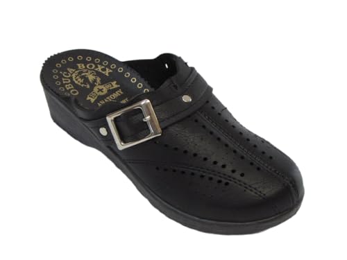 Dr Punto Rosso O502 Clog Pantolette Komfortschuhe Hausschuhe, Damen, Schwarz, EU 39 Dr Punto Rosso O502 Clog Pantolette Komfortschuhe Hausschuhe, Damen, Schwarz, EU 39 von Dr.Punto Rosso