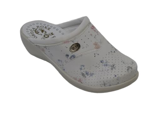 Dr Punto Rosso O512 Clog Pantolette Komfortschuhe Hausschuhe, Damen, Weiße Blume, EU 41 Dr Punto Rosso O512 Clog Pantolette Komfortschuhe Hausschuhe, Damen, Weiße Blume, EU 41 von Dr.Punto Rosso