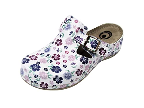 Dr.Punto Rosso Dr. Punto Rosso D235 Slip-on Damen Damen Pantoletten Pantoffeln Schuhe, Flower-Lila, EU 40, UK 6.5 von Dr.Punto Rosso