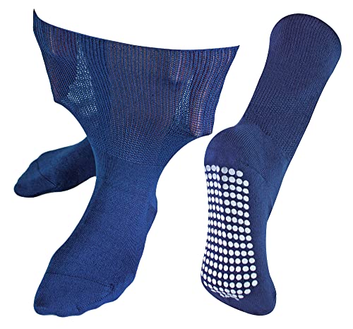 1 paar Ohne Gummi Ödeme Socken mit Antirutsch Noppen | Herren & Damen | Dr. Socks | Extra Weite Antirutsch Bambus Diabetiker Socken für Geschwollene Knöchel und Füße 43-45 1 paar Ohne Gummi Ödeme Socken mit Antirutsch Noppen | Herren & Damen | Dr. Socks | Extra Weite Antirutsch Bambus Diabetiker Socken für Geschwollene Knöchel und Füße 43-45 von Dr.Socks