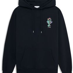 Drôle De Monsieur Schwarzer Baumwoll-hoodie von DrÔle De Monsieur