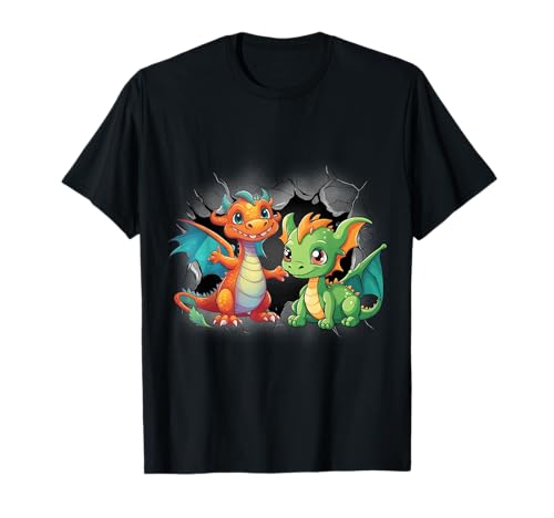 Lustige mystische Drachen Drache Kinder Kind Kleinkind Dinos T-Shirt von Drachen Dinos Geschenkideen für Kinder Geschenke