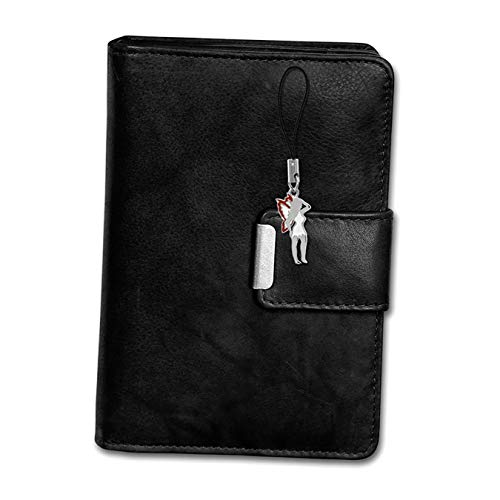 Money Maker Leder Damen Geldbörse Portemonnaie schwarz 13.5x3.5x9cm D3OPJ701S Leder Geldbörse für die Frau, für den Mann von DrachenLeder