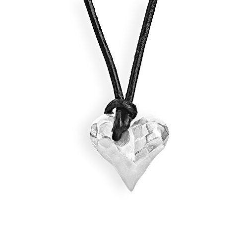 Drachenfels edler Herzanhänger aus der Kollektion Heartbreaker in Echtsilber |Kleiner Anhänger Silber 925 Sterling von Drachenfels Design