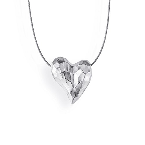 Drachenfels edler Herzanhänger aus der Kollektion Heartbreaker in Echtsilber/Anhänger Silber 925 Sterling/Eleganter Anhänger für Damen in Herzform/D HE 38-1/AG von Drachenfels Design