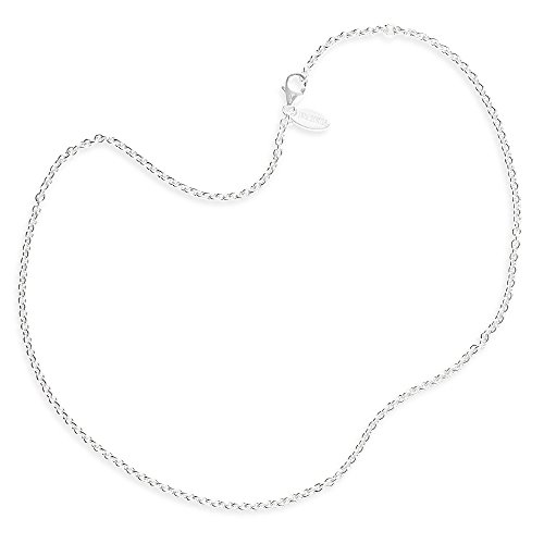 Drachenfels Ankerkette in Echtsilber/Anker Kette für Anhänger/Halskette aus 925 Sterling Silber/Karabinerverschluss/Länge 45 cm/Stärke Ø 2,8 mm/D KA 52-1/AG von Drachenfels Design