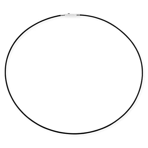 Drachenfels klassischer Halsreif aus Silikon/Silikonreif mit praktischem Clipverschluss/trendiger Halsreif für Anhänger/Länge 45 cm/D SLK/ES.L45 von Drachenfels Design