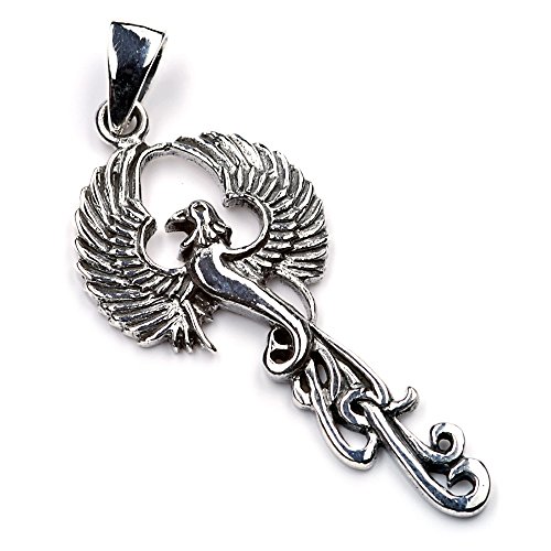 Drachensilber Drache Phoenix Schmuck Anhänger 925 Silber Drachenschmuck Phoenix Frauen von Drachensilber