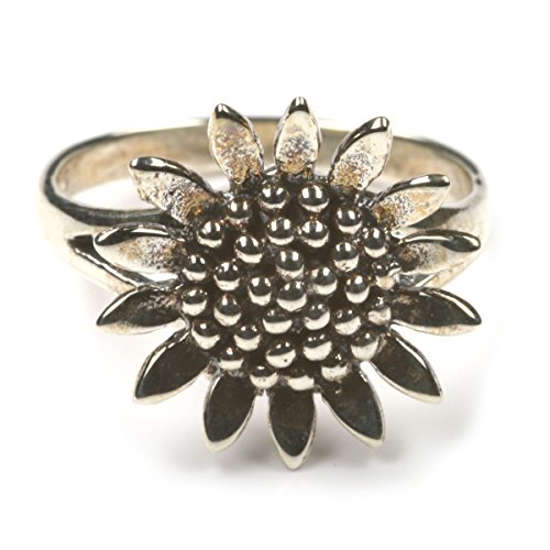 Drachensilber Giftring Blume mit Fach Schmuck 925 Silber Damenring Giftring Größe 58 von Drachensilber