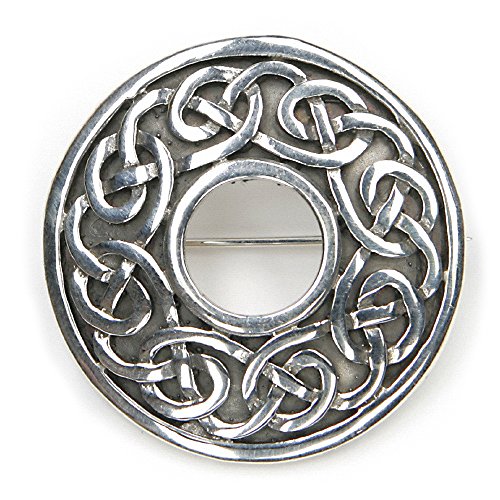 Drachensilber Keltische Broschen Schmuck Mittelalter Silber Kelten Schließe massiv Gewandnadel LARP Gothic Wikinger von Drachensilber