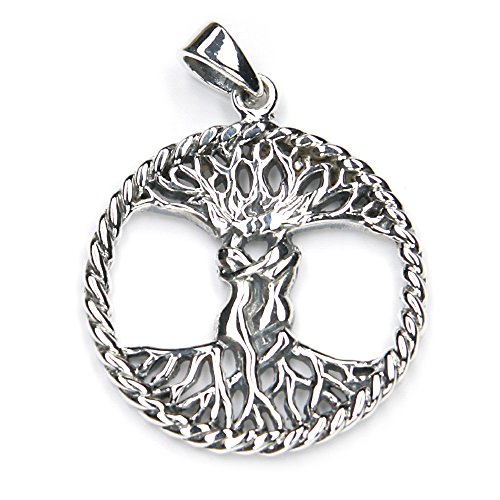 Drachensilber Keltischer Lebensbaum Anhänger 925er Silber Liebende ausgefallener Baum Schmuckanhänger Keltenknoten Damen Herren von Drachensilber