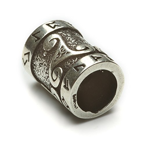 Drachensilber Wikinger Bartschmuck Triskel Bartperle 925 Silber keltischer Schmuck ausgefallener Haarschmuck Männer Damen von Drachensilber