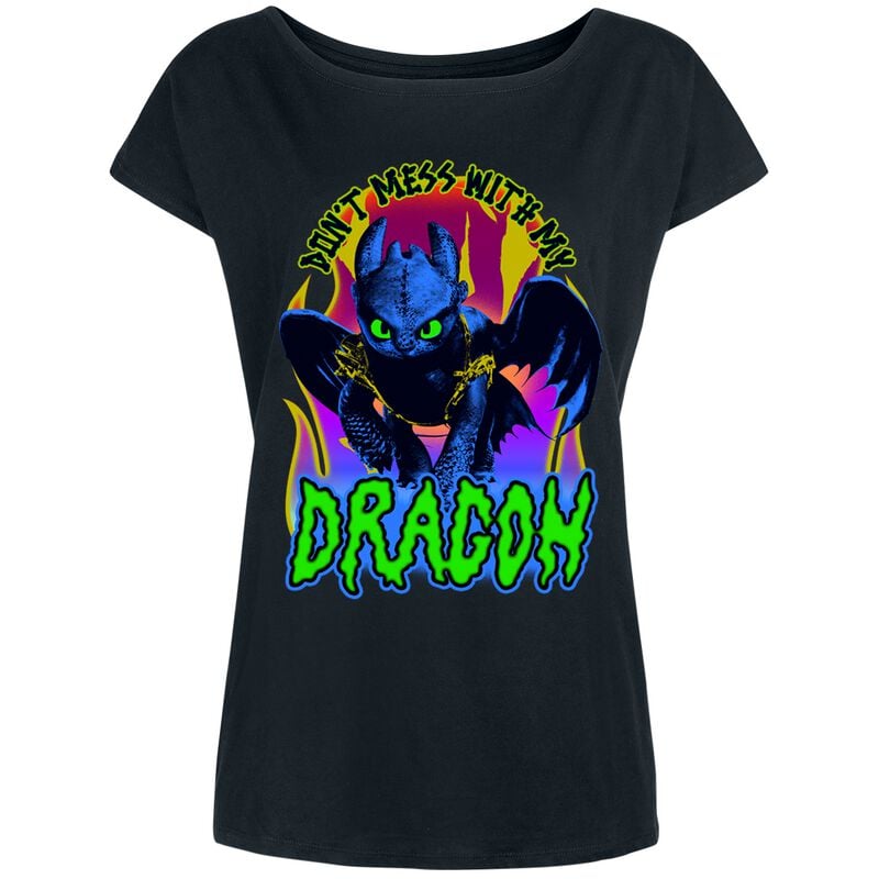 Drachenzähmen leicht gemacht Dragon T-Shirt schwarz in XXL von Drachenzähmen leicht gemacht