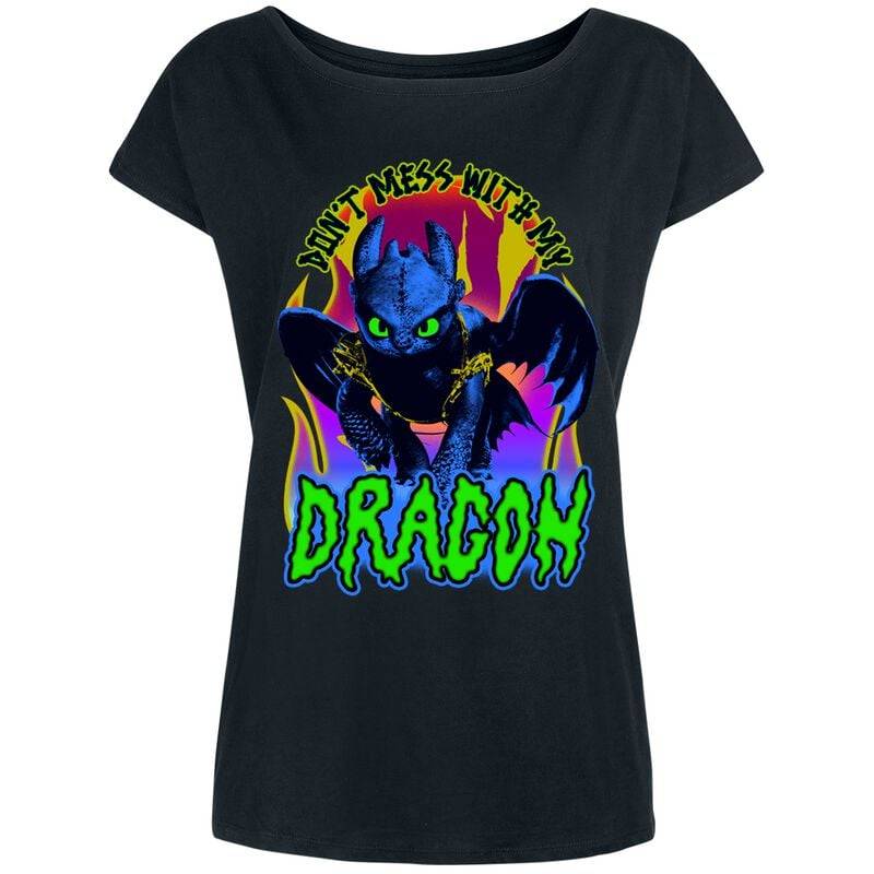 Drachenzähmen leicht gemacht Dragon T-Shirt schwarz in XXL von Drachenzähmen leicht gemacht
