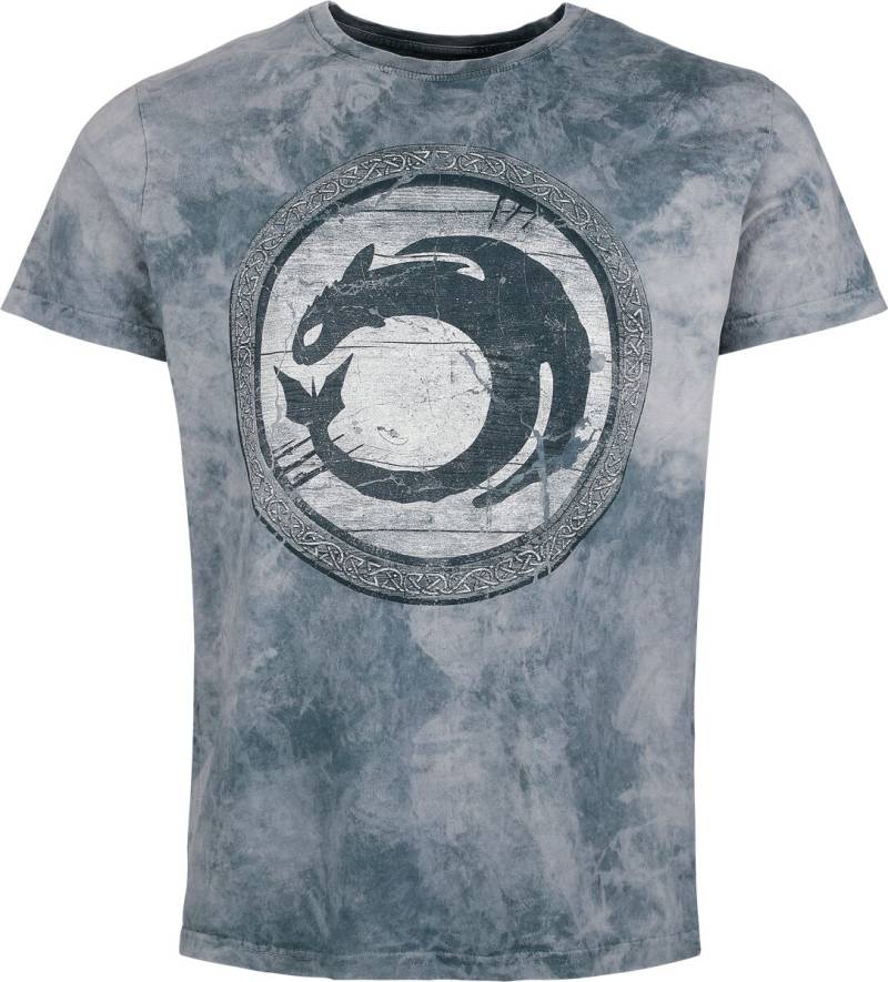 Drachenzähmen leicht gemacht T-Shirt - Dragons - Shield - S bis 4XL - für Männer - Größe 4XL - multicolor  - EMP exklusives Merchandise! von Drachenzähmen leicht gemacht