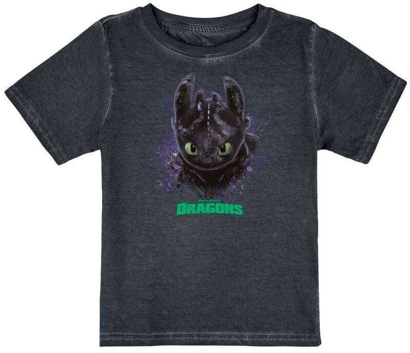 Drachenzähmen leicht gemacht T-Shirt - Kids - Ohnezahn - 98 bis 164 - Größe 98 - multicolor  - EMP exklusives Merchandise! von Drachenzähmen leicht gemacht