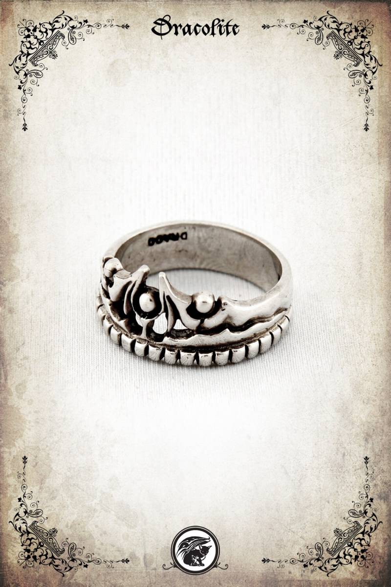 Charisma Mittelalter-Hochzeitsring - Sterlingsilber 925 von Dracolite