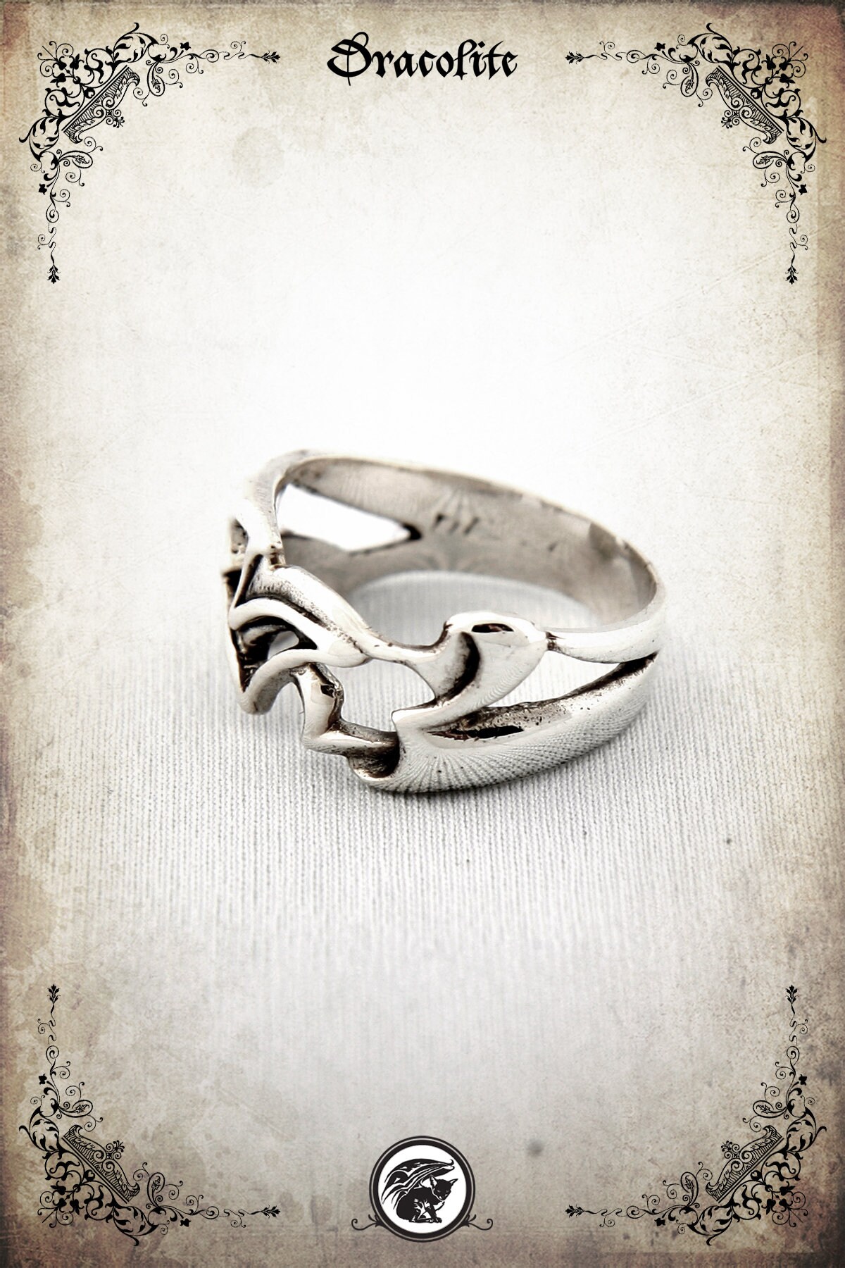 Dämon Mittelalter Ring - Sterling Silber 925 von Dracolite