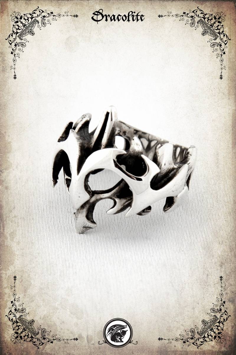 Dark Overlady Mittelalter Ring - Sterling Silber 925 von Dracolite
