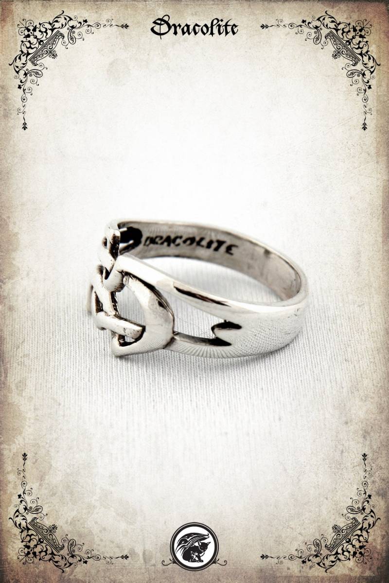 Drachen Mittelalter Ring - Sterling Silber 925 von Dracolite
