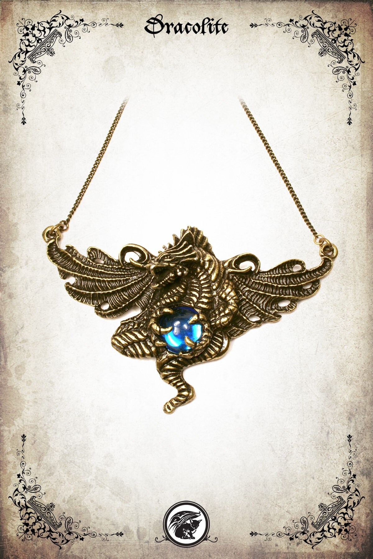 Draconic Wrath Schmuck - Handgemachte Mittelalterliche Halskette Mit Swarovski von Dracolite