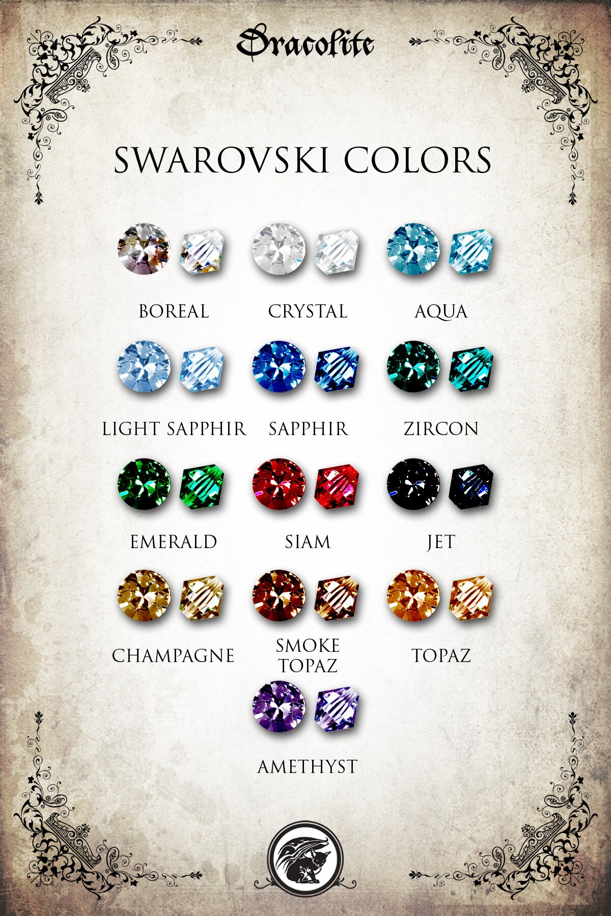 Ephemere Elfen Ohrringe Mittelalter Schmuck - Handgemachte Halskette Mit Swarovski Kristall von Dracolite