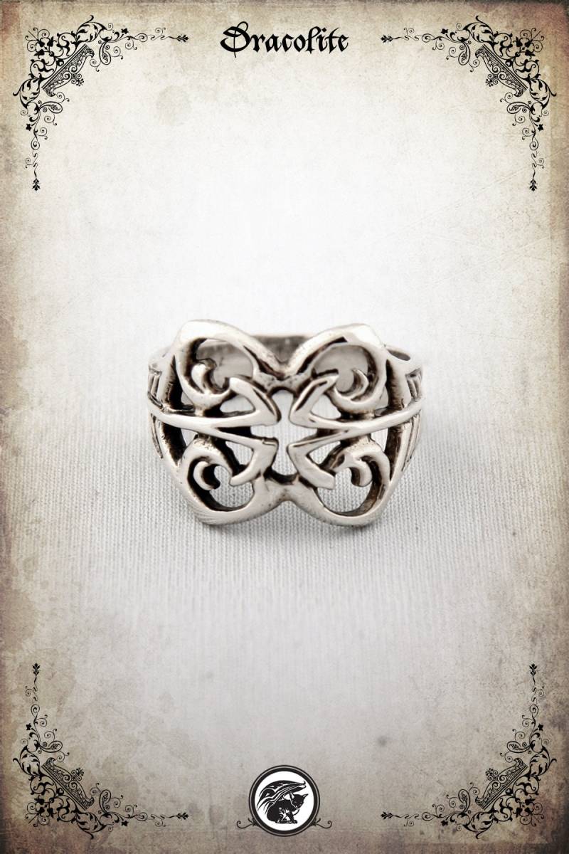 Firmament Mittelalter Ring - Sterling Silber 925 von Dracolite