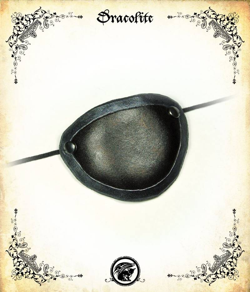 Leder Augenklappe Unisex Rechts Oder Links Pirat Kostüm Cosplay von Dracolite