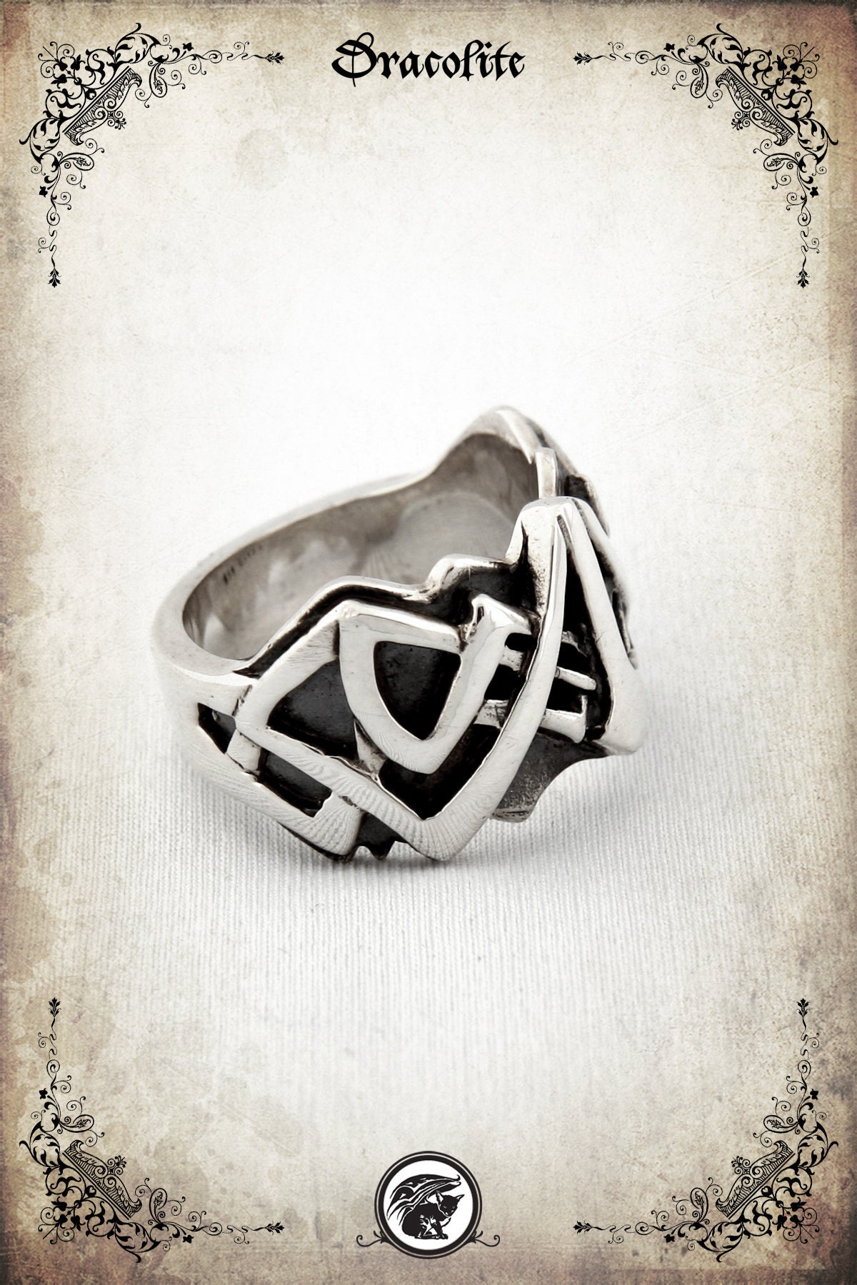 Lucius Mittelalter-Ring - Sterling Silber 925 von Dracolite