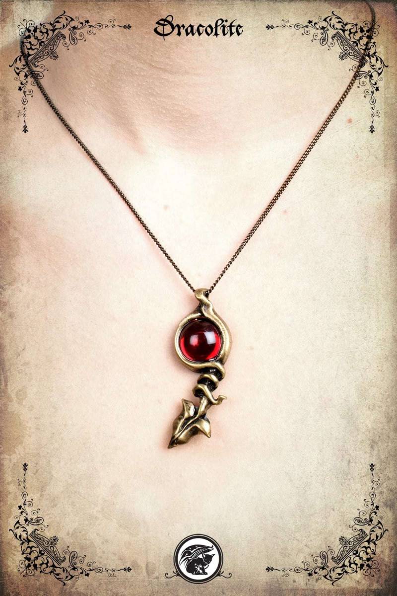 Mittelalterliche Blattelfen Blatt Anhänger Schmuck - Handgemachter von Dracolite