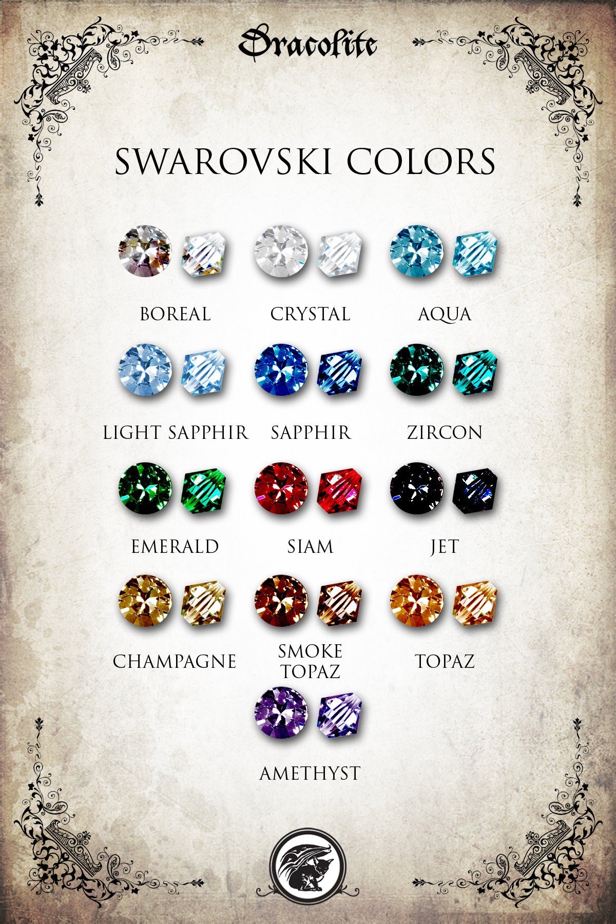 Mittelalterliche Drachenflug Ohrringe Fantasy Schmuck - Handgefertigte Drachenohrringe Mit Swarovski von Dracolite