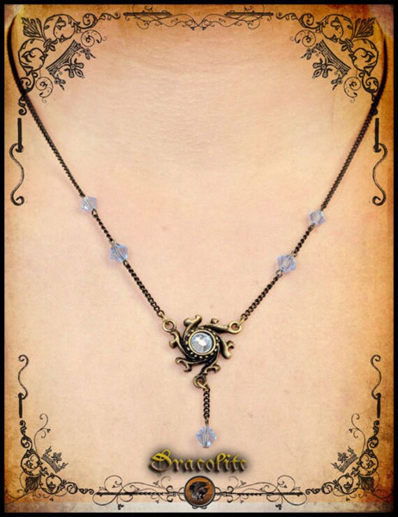Mittelalterlicher Urania - Halskettenschmuck Handgemachte Mittelalterliche Halskette Mit Swarovski von Dracolite