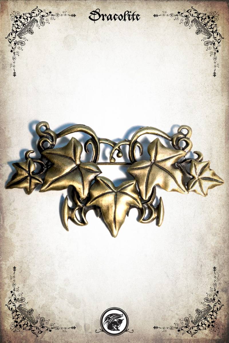 Mittelalterlicher Blatt Ostara Elfen Brosche Schmuck - Handgefertigter Aus Zinn Für Larp von Dracolite