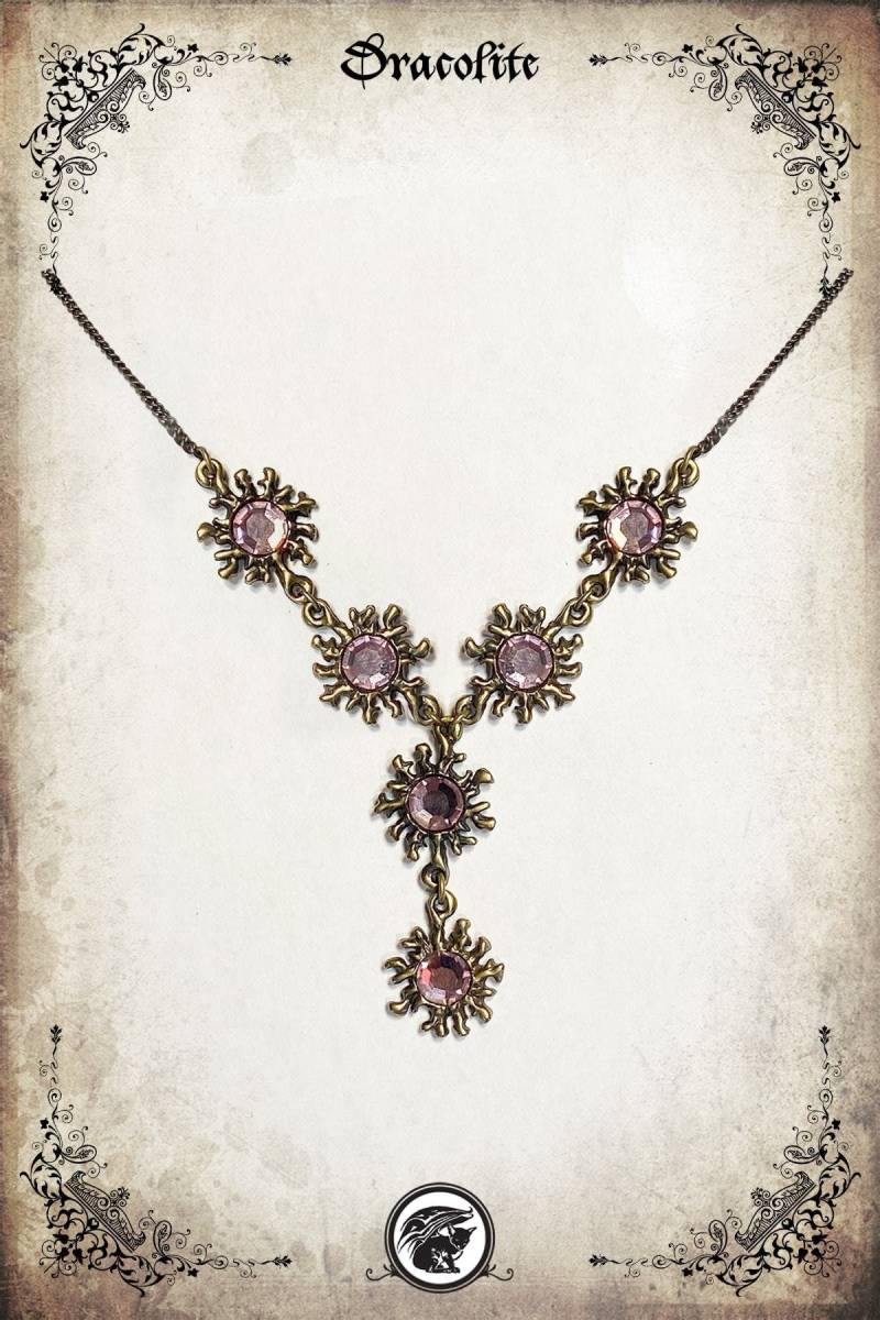 Mittelalterlicher Eos-Halsschmuck - Handgemachte Mittelalterliche Halskette Mit Swarovski von Dracolite