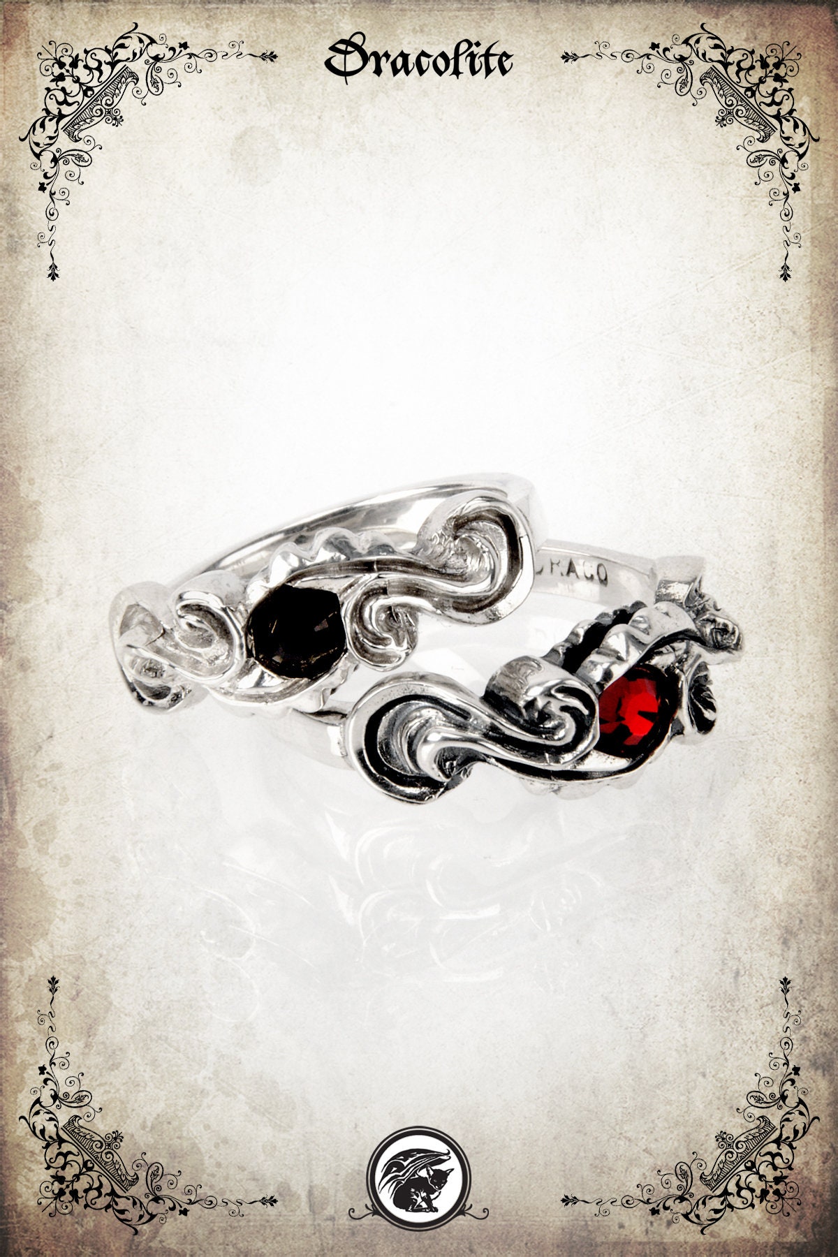 Mylady Mittelalter Ehering - Sterling Silber 925 von Dracolite