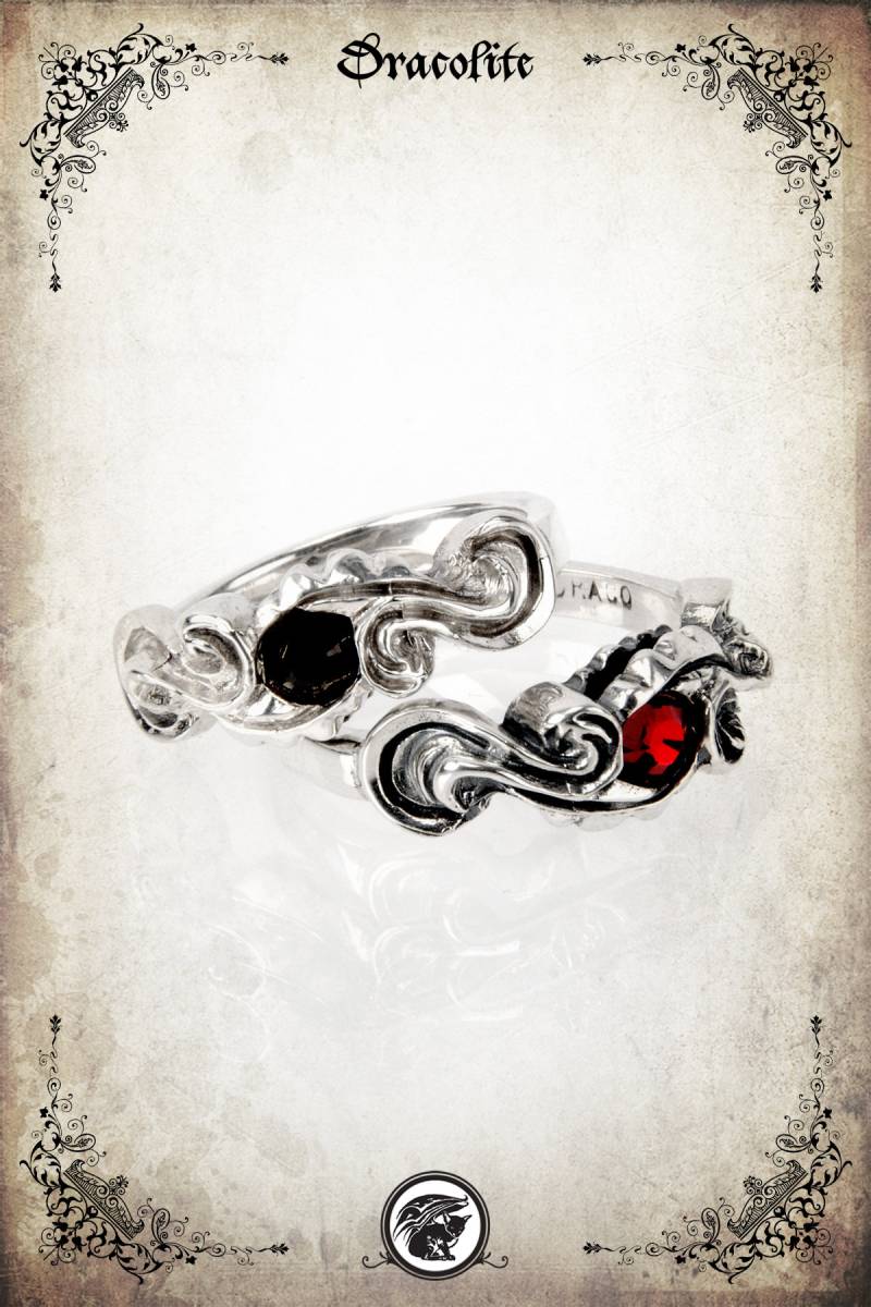 Mylady Mittelalter Ehering - Sterling Silber 925 von Dracolite