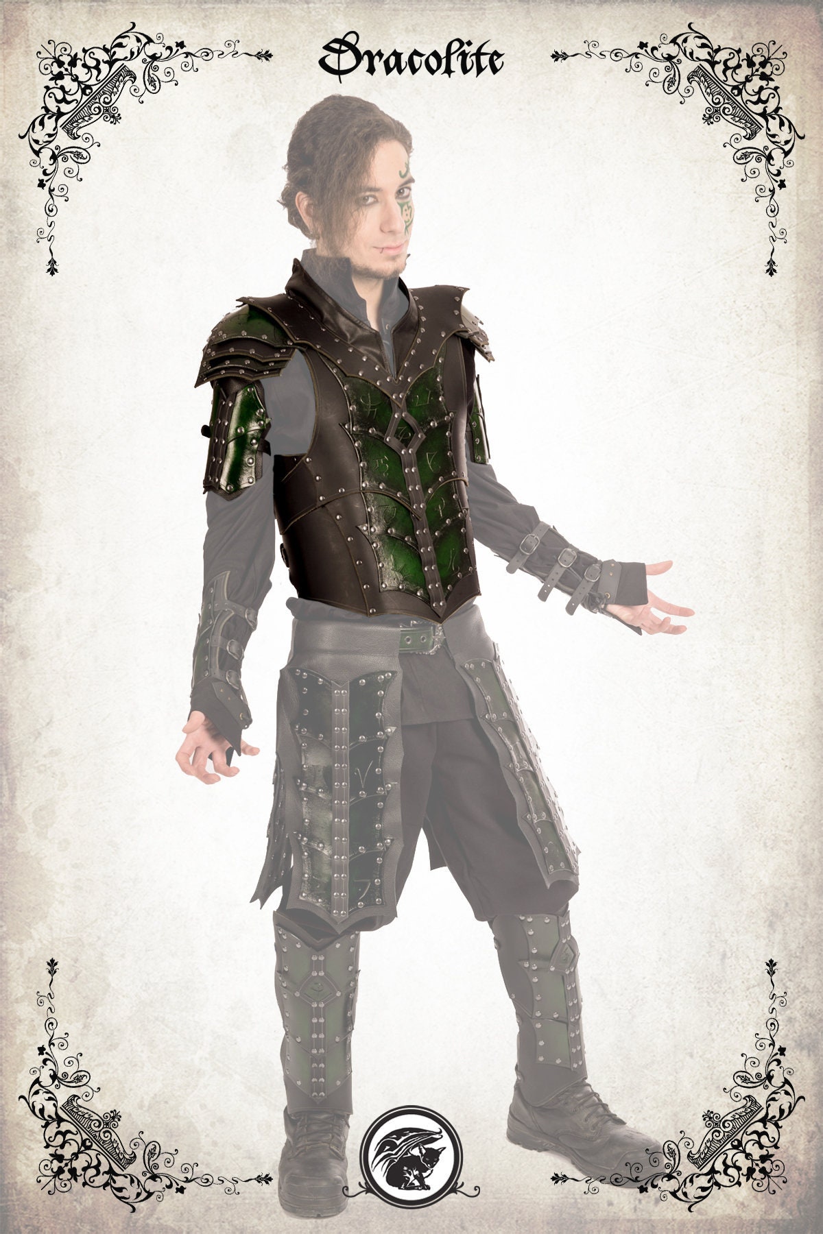 Runen Brustpanzer Für Larp, Action-Rollenspiele Und Cosplay von Dracolite