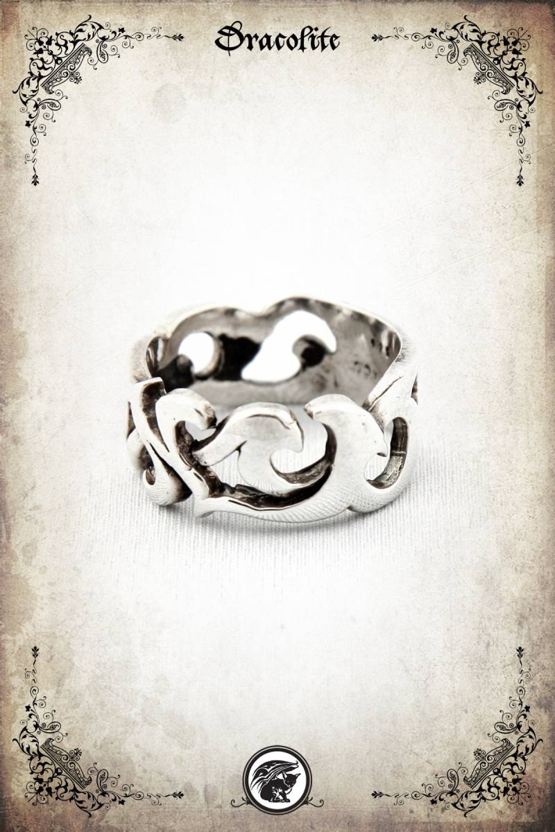 Runen Mittelalter Ring - Sterling Silber 925 von Dracolite