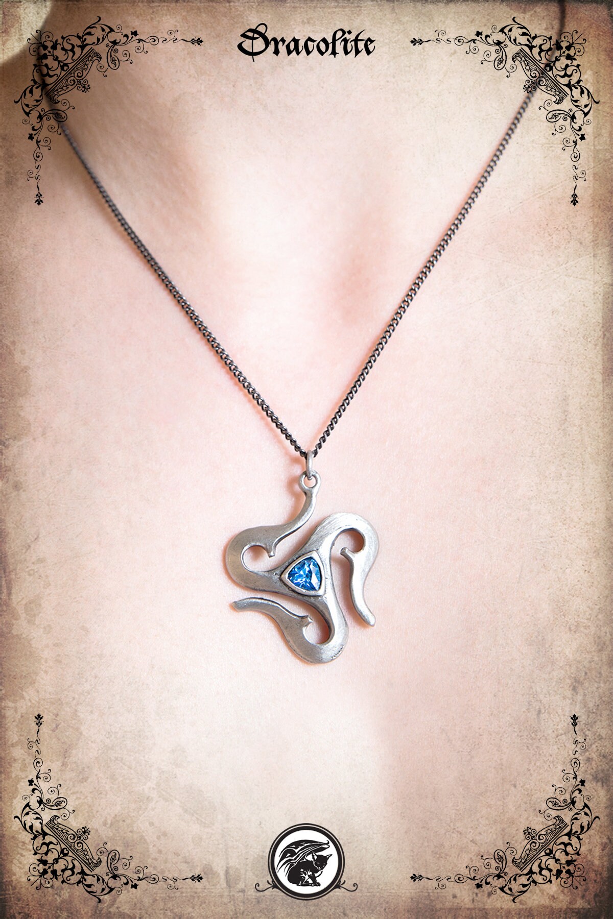 Samantha Pendant Jewelry - Handgemachte Mittelalterliche Halskette Mit Swarovski von Dracolite