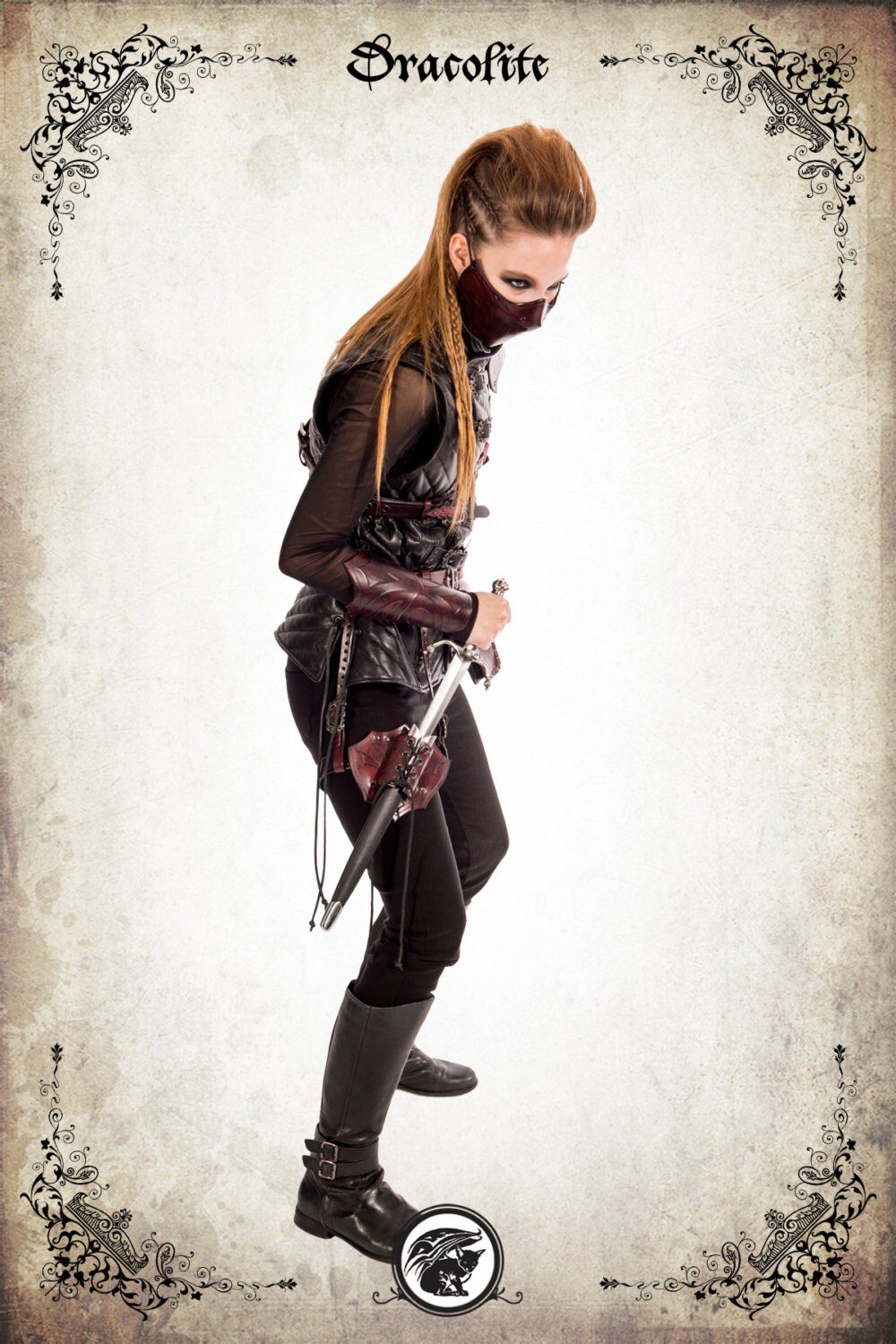 Schurke Lederdolchscheide Für Larp, Action-Rollenspiel Und Cosplay von Dracolite