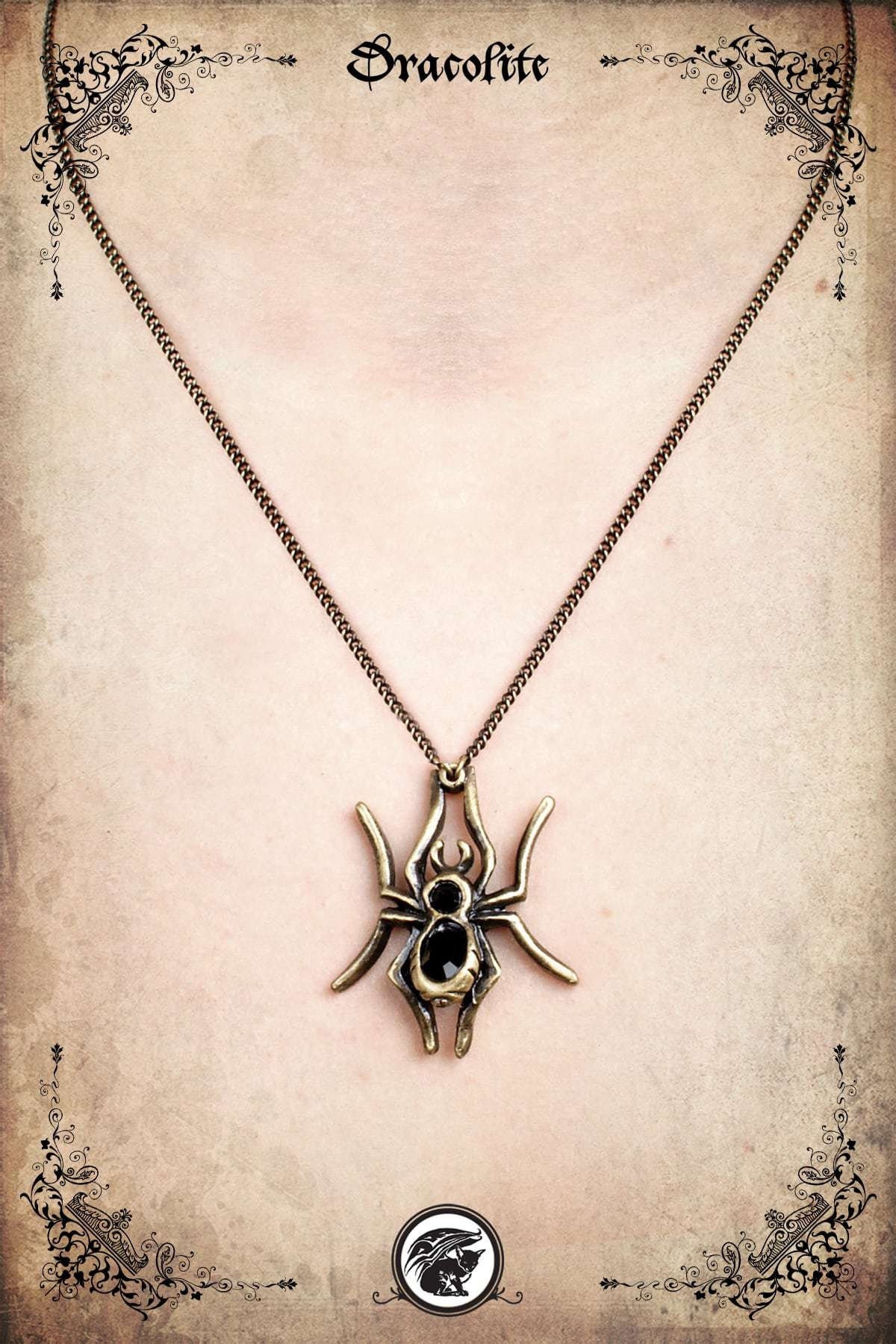 Spinne Halskette Schmuck - Handgemachte Mittelalterliche Und Ohrringe Mit Swarovski von Dracolite
