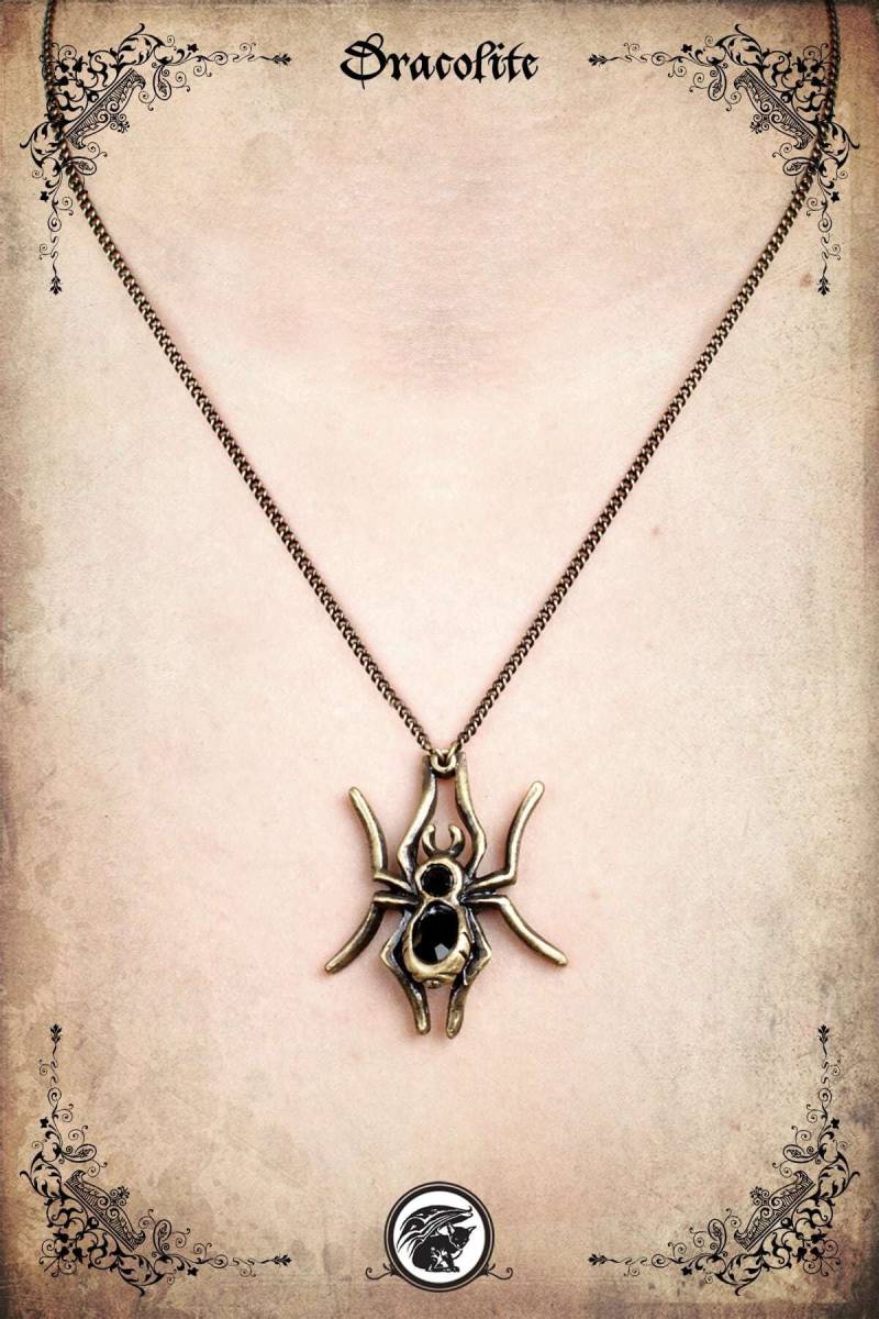 Spinne Halskette Schmuck - Handgemachte Mittelalterliche Und Ohrringe Mit Swarovski von Dracolite