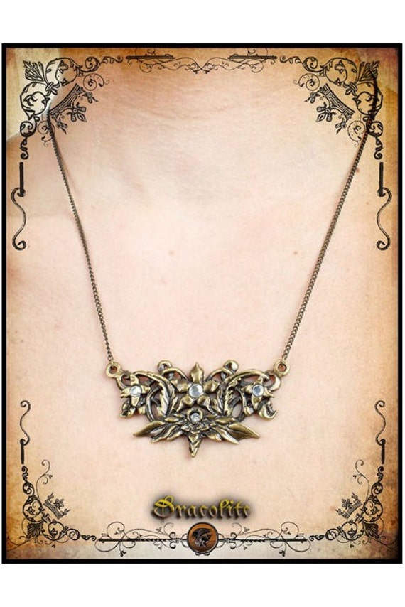 Spring Bettony Halskette - Handgemachte Mittelalterliche Mit Swarovski von Dracolite