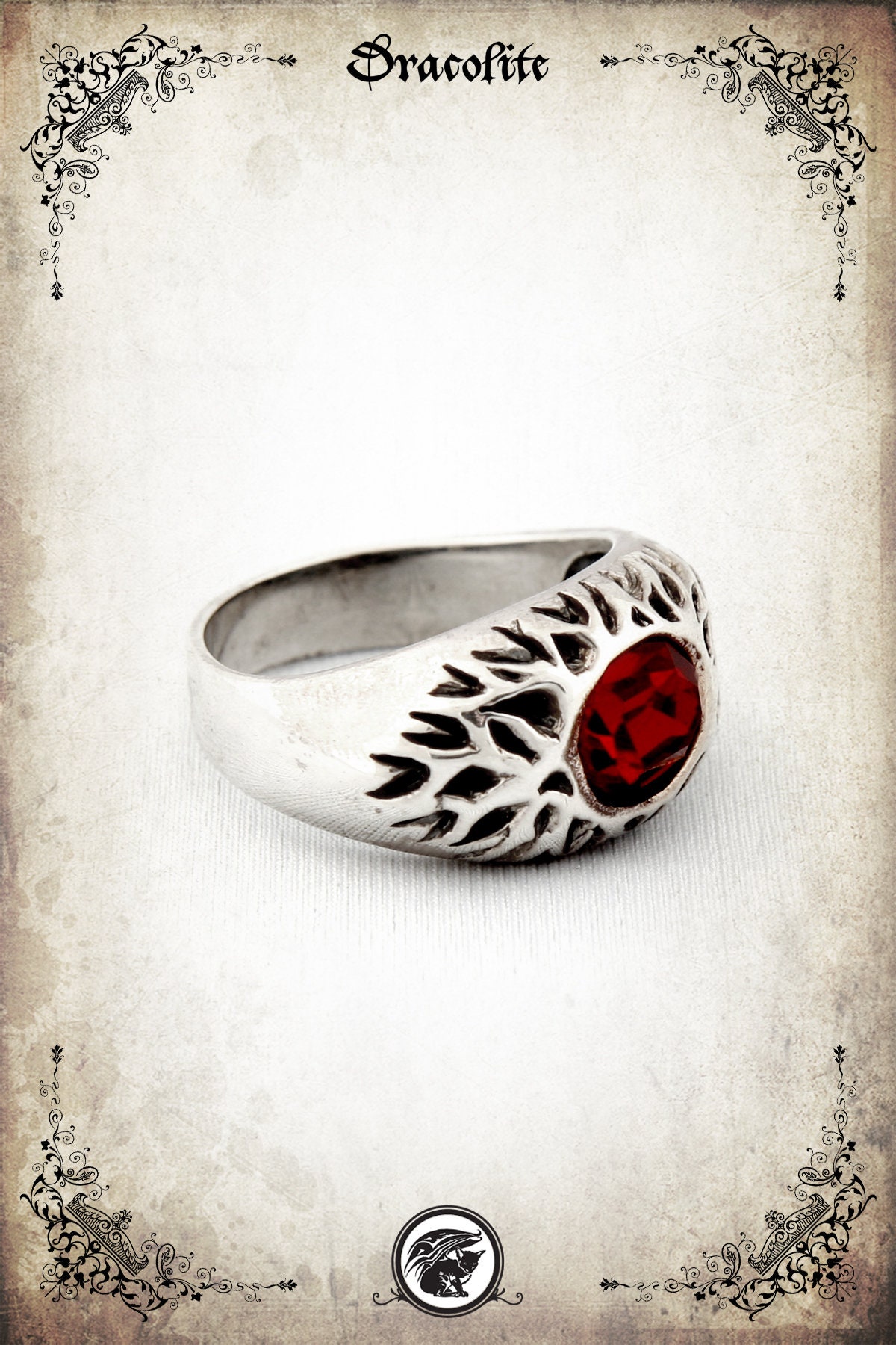 Verfassungsring Mittelalter Ring - Sterling Silber 925 von Dracolite