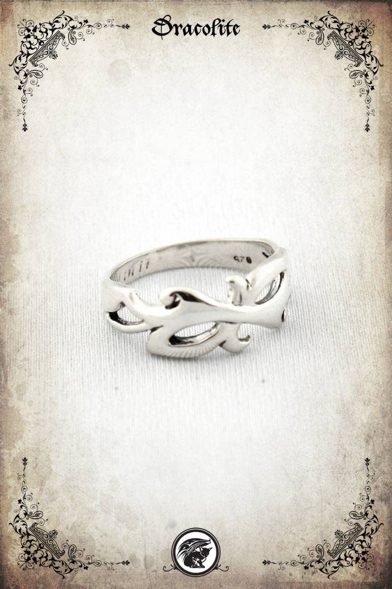 Wind -Mittelalter-Ring - Sterling Silber 925 von Dracolite