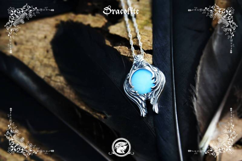 sterling Silber Luft Element Anhänger - Handgemachte Mittelalterliche Halskette Aus von Dracolite