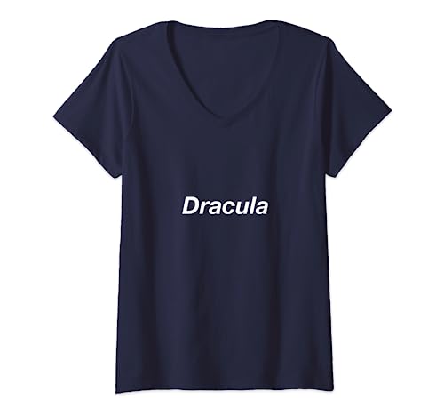 Damen Dracula T-Shirt mit V-Ausschnitt von Dracula