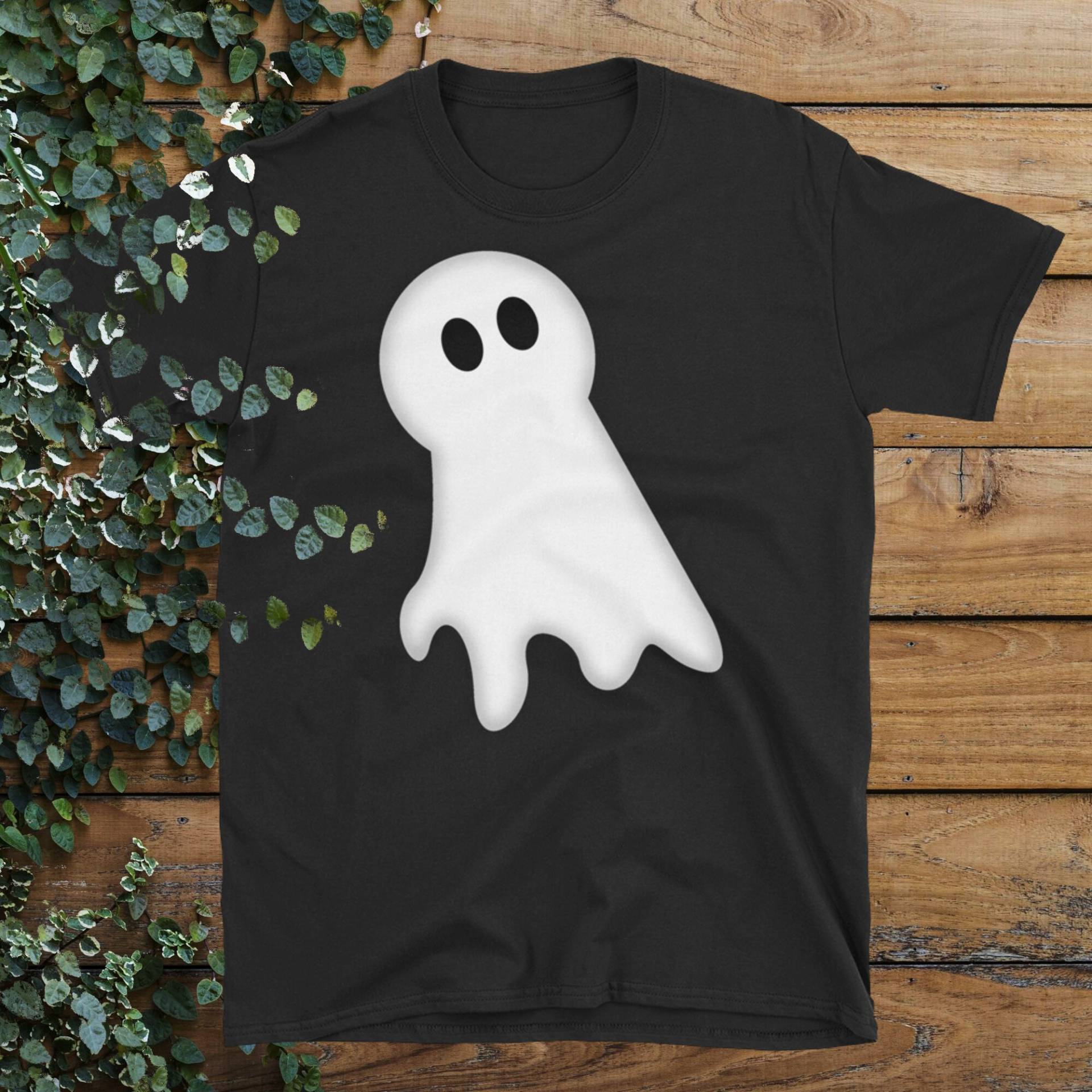 Geist-Halloween-Kostüm-Hemd, Lustiges Gruseliges Großes Spuk-Geist-Phantom, Jederzeit Spaß-Feiertags-Unisex T-Shirt Kleidung von DraftNook