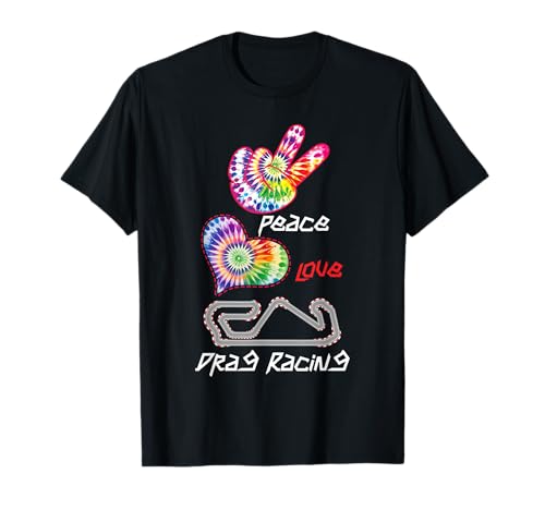 Drag Racing Rennwagen für Mädchen im Retro-Look Peace Love Drag T-Shirt Drag Racing Rennwagen für Mädchen im Retro-Look Peace Love Drag T-Shirt von Drag Racing Race Car Girl Peace Love Drag