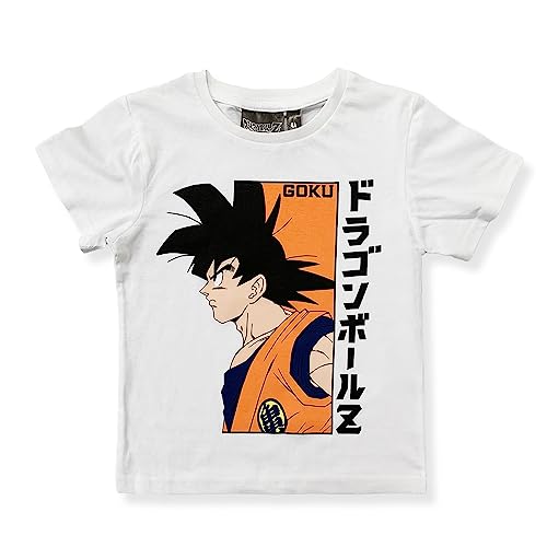 Dragon Ball Z Jungen Kurze Ärmel T Shirt (Weiß,6 Jahre) von Dragon Ball Z